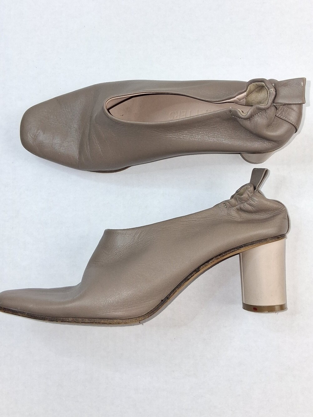 Gray Matters Micol Taupe Pump Mules